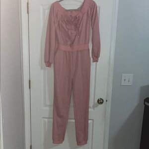 Fashion Nova Pink Jumpsuit - Straight Leg